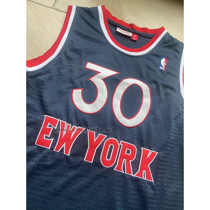 Camiseta New York Knicks Bernard King #30 Mitchell & Ness 1982-83 Azul